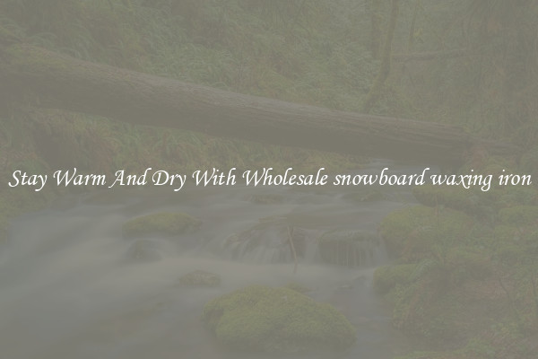 Stay Warm And Dry With Wholesale snowboard waxing iron