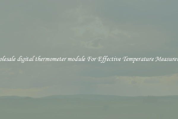 Wholesale digital thermometer module For Effective Temperature Measurement