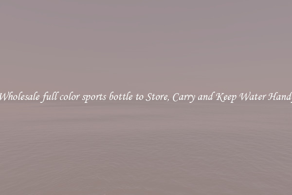 Wholesale full color sports bottle to Store, Carry and Keep Water Handy