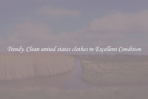 Trendy, Clean united states clothes in Excellent Condition