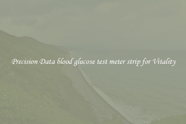 Precision Data blood glucose test meter strip for Vitality