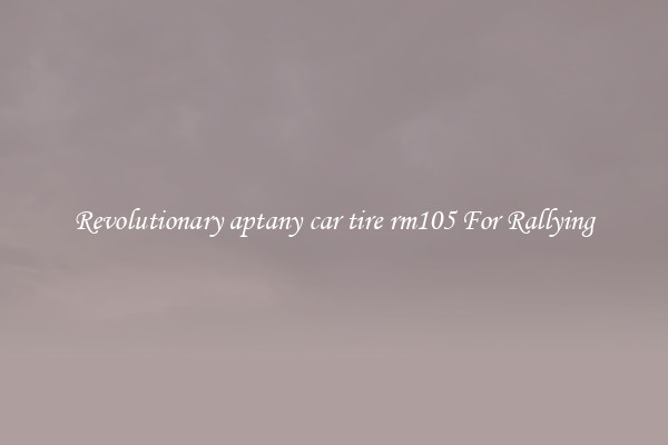 Revolutionary aptany car tire rm105 For Rallying