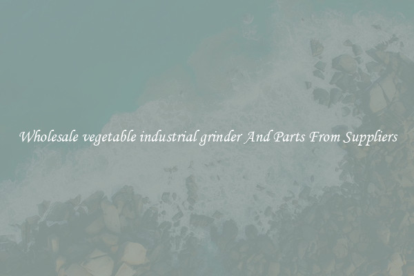 Wholesale vegetable industrial grinder And Parts From Suppliers