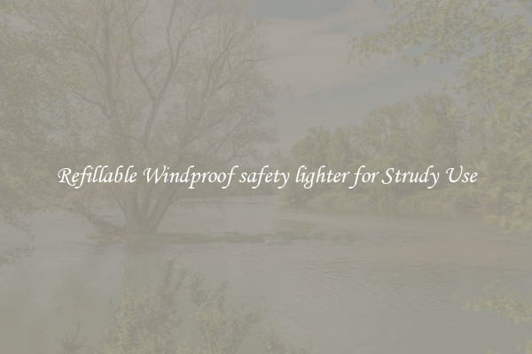 Refillable Windproof safety lighter for Strudy Use