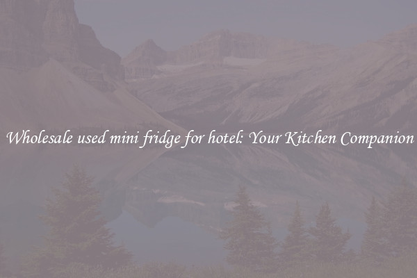 Wholesale used mini fridge for hotel: Your Kitchen Companion